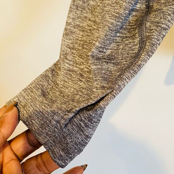 Nike Dri-Fit Zip Heather Gray Pullover Running Shirt Jacket Top Size Small - Picture 3 of 8